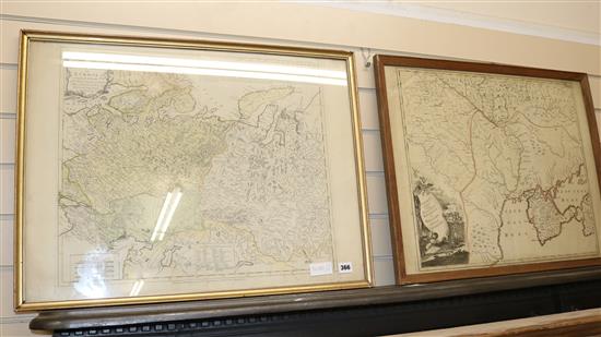 Laurie & Whittle, The Russian Empire, European and Asiatic parts, 19 x 52.5in overall